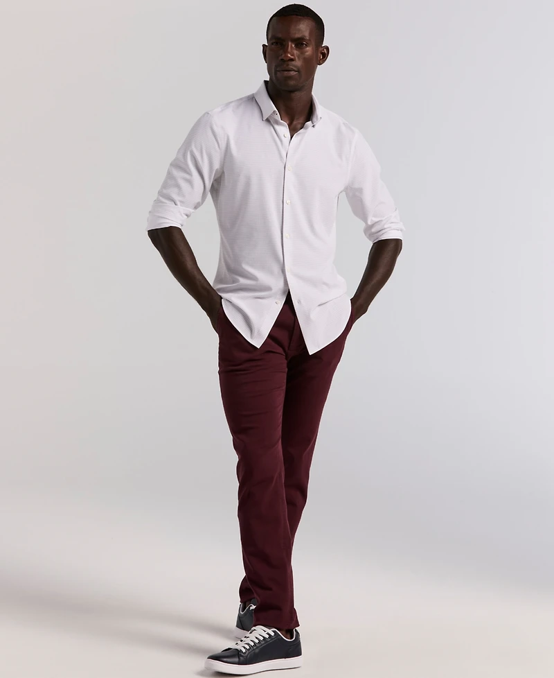 Perry Ellis Men's Long Sleeve Button-Down Shirt