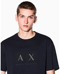 A|X Armani Exchange Men's Textured Grid Box T-Shirt