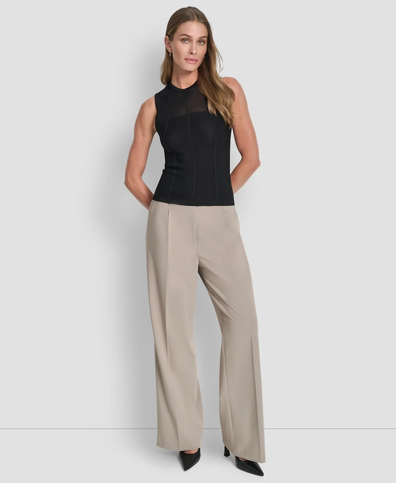 Dkny Women's Sleeveless Crewneck Sweater