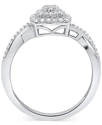 Promised Love White Diamond Ring (1/4 ct. t.w.) Sterling Silver