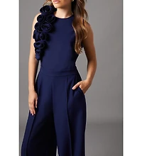 Coast Women's Corsage Detail Pleated Jumpsuit
