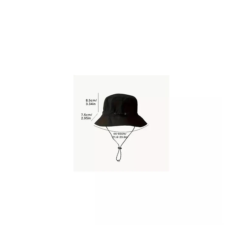 Multi Functional Outdoor Fisherman Hat, Quick Drying Fishing And Hiking Hat with Drawstring Closure