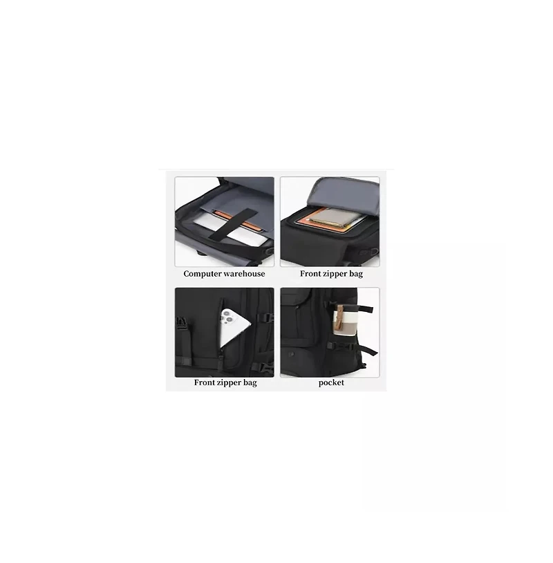 Anti-Theft Laptop Backpack with Shoe Compartment - Convertible Business & Hiking Bag, Heavy-Duty Nylon Travel Backpack