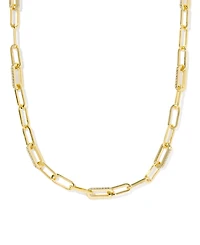 Kendra Scott Cubic Zirconia 14K Gold Plated Over Brass Bella Chain Necklace