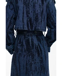Desigual Women's Degraded denim trench coat