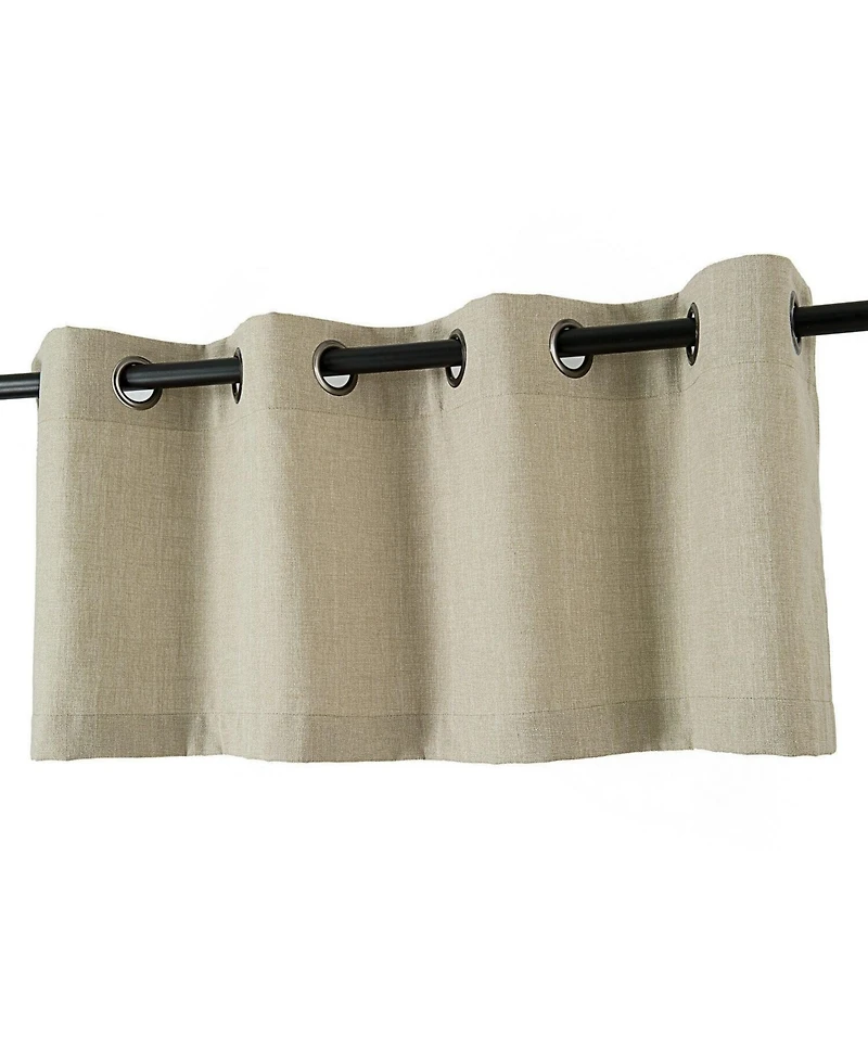 Kate Aurora Oversized Grommet Top Window Valances - Linen