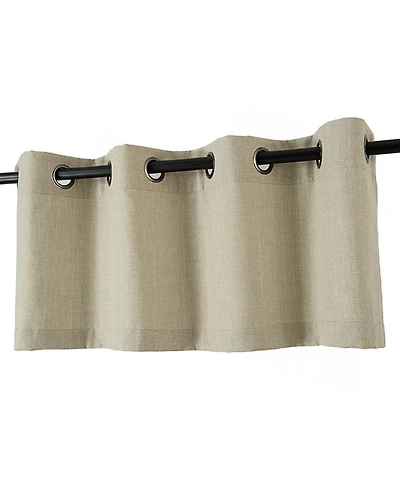 Kate Aurora Oversized Grommet Top Window Valances - Linen