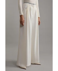 Karen Millen Women's Pleat Detail Wide Leg Pants