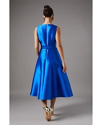 Coast Women's Button Through Belted Prom Dress