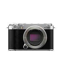 Fujifilm X-M5 Mirrorless Camera, Silver, Bundle with 64GB Memory Card, Camera Case