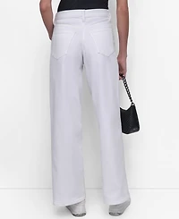 Dkny Jeans Women's High Rise Modern Wide Leg