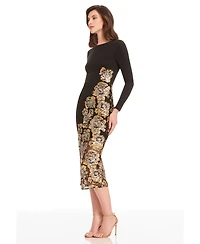 Dress the Population Women's Mara Bodycon Long Sleeve Dress