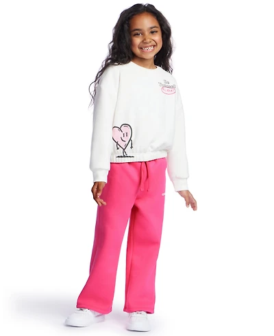 Color Lab Girls 2T-6X Crewneck Long Sleeve Sweatshirt