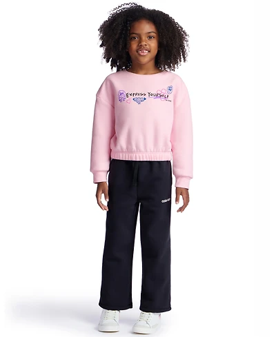 Color Lab Girls 2T-6X Crewneck Long Sleeve Sweatshirt