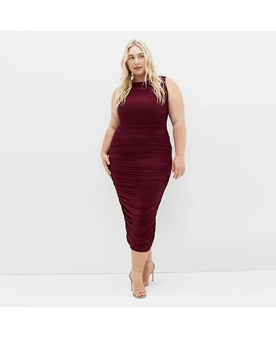 City Chic Plus Halo Midi Dress