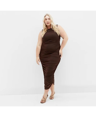 City Chic Plus Halo Midi Dress