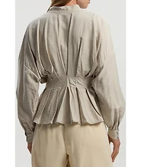 Karen Millen Women's Pleated Detail Woven Jacket