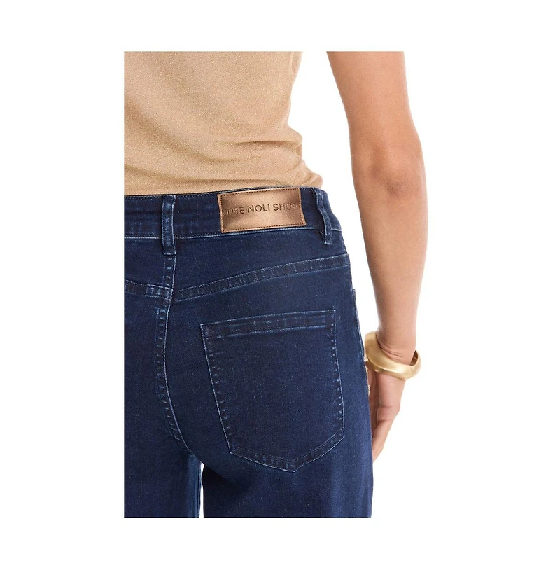 The Noli Shop Women's Rocco Gold Embellished Jean - Indigo