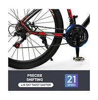 Artudatech 27.5" Wheels Cycling Adults Mountain Bike 21 Speed Bicycle Men Women