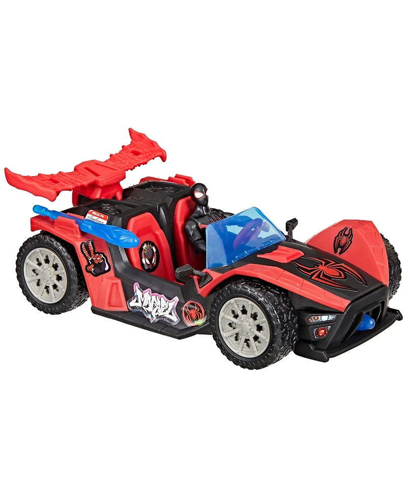 Spider-Man Marvel VenomVersus Epic World of Action Miles Morales Remix Blast Racer Action Figure Set
