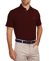 Tailorbyrd Men's Performance Mesh Short Sleeve Polo