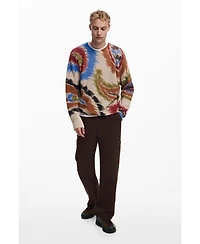 Desigual Men's Abstract paisley sweater