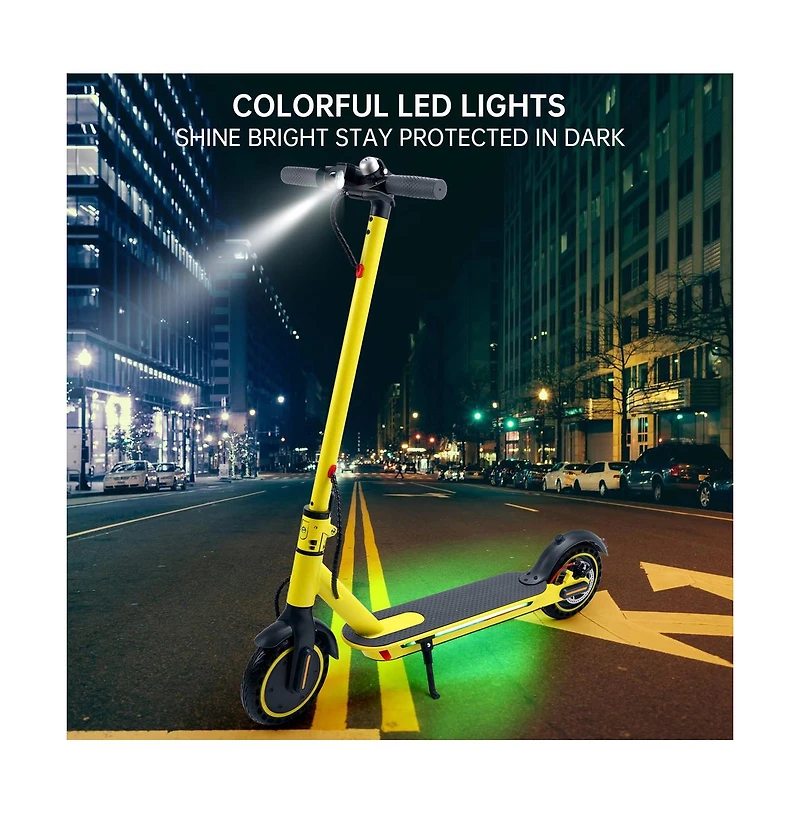 Artudatech 8.5-inch folding electric scooter with app, 350W, 35km range, 30km/h city commuting with lights