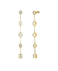 Carmela Bezel Crystal Drop Earrings