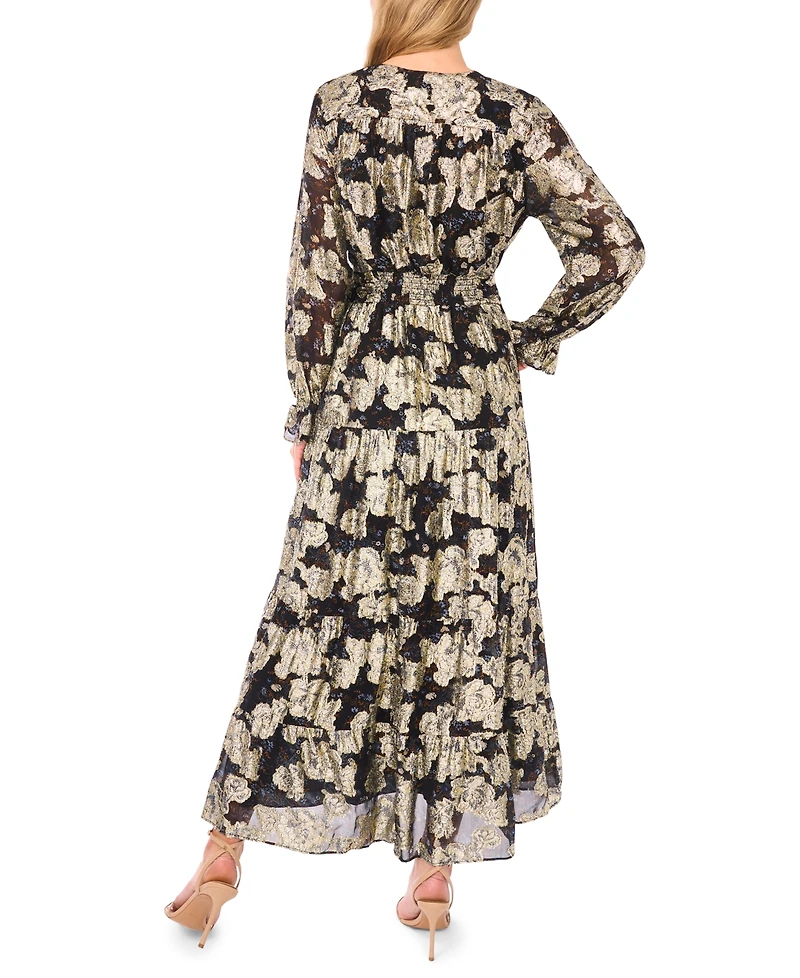 Msk Women's Long Sleeves Maxi Dress