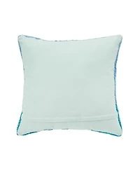 Santa Star Mermaid Hooked Christmas Throw Pillow, 18" x 18"