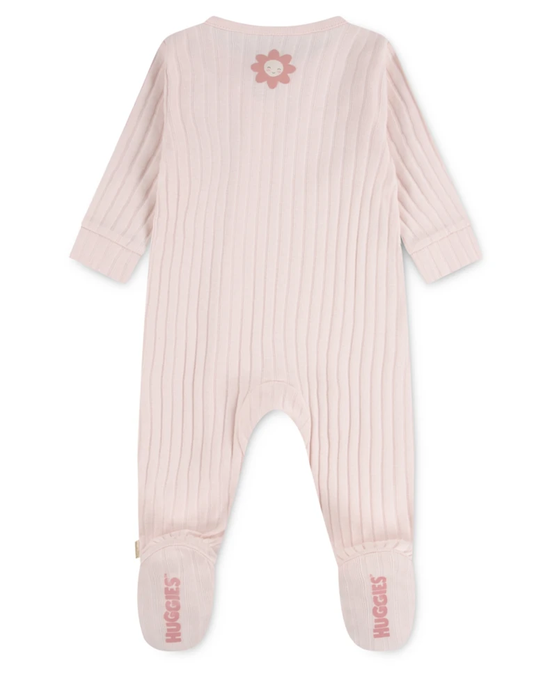 Huggies Baby Girls 2-Pack Crewneck Bodysuits