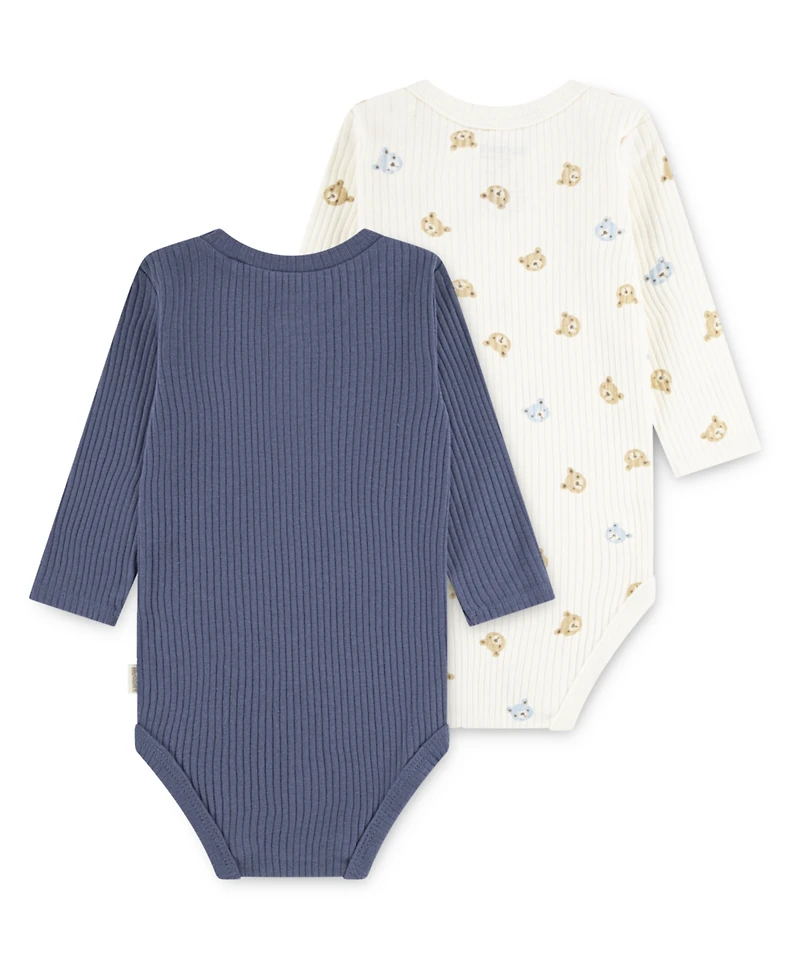 Huggies Baby Boys 2-Pack Long Sleeve Bodysuits Set