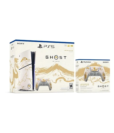 Sony Playstation 5 Disc Ghost of Yotei Limited Edition Bundle with Extra Controller