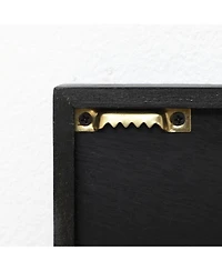 LuxenHome 3-Piece Modern Black & Gold Abstract Metal Wall Art Set, Contemporary Home Decor