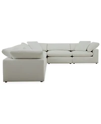 Furniture Fog 6-Pc. Fabric L-Sectional Sofa Set