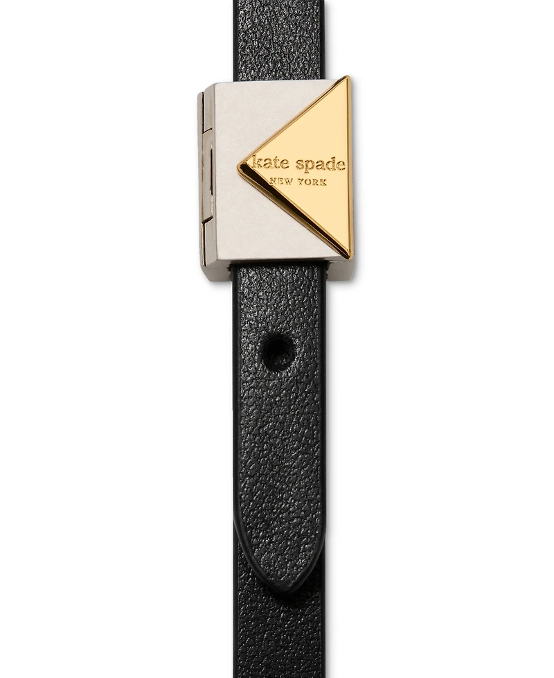 kate spade new york Cubic Zirconia Leather Wrap Bracelet