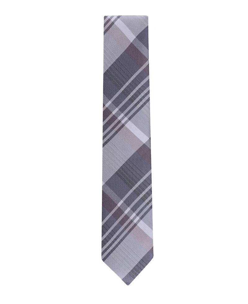 Calvin Klein Men's Doris Plaid Pattern Classic Tie