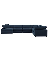 Furniture Fog 6-Pc. Fabric Chaise Sectional Sofa Set