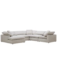 Furniture Fog 5-Pc. Fabric Chaise L-Sectional Sofa Set