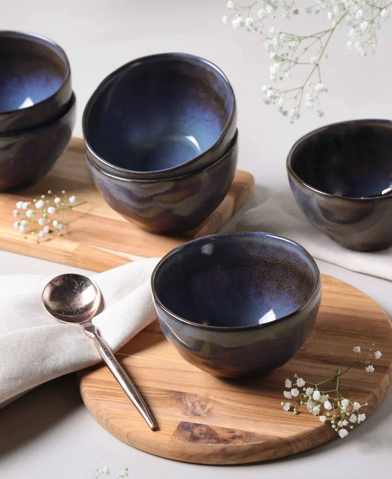Porto Brasil Stoneware Soup Bowls, Set of 6