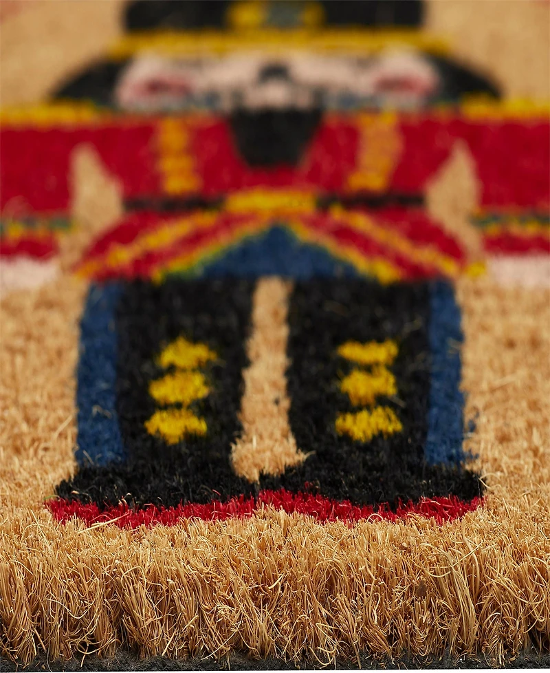 Vcny Home Nutcracker Holiday Outdoor Coir Doormat, 18" x 30"