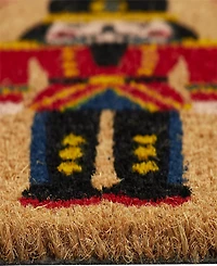 Vcny Home Nutcracker Holiday Outdoor Coir Doormat, 18" x 30"