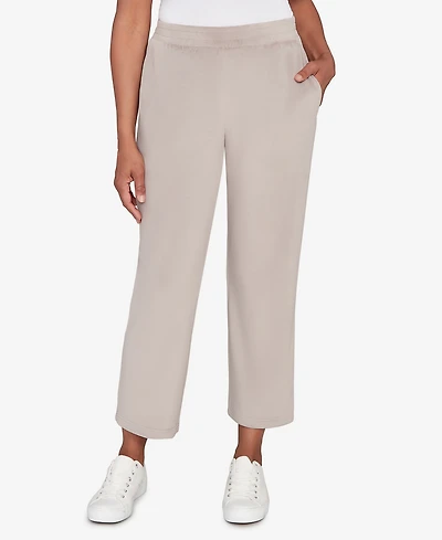 Alfred Dunner Petite Calm Luxe Double Knit Average Length Pants