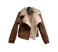 Jou Girls 4-8 Open-Front Collared Neck Jacket