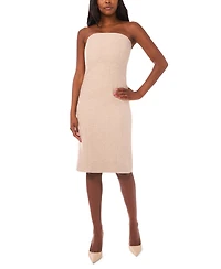 1.state Women's Fitted Strapless Midi Dress