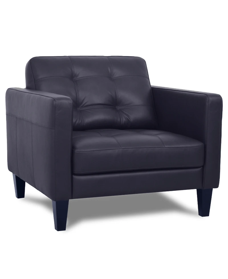 Pezley Leather Arm Chair, Created for Macy's