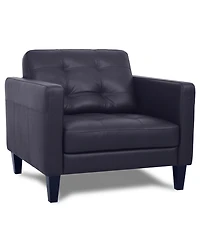 Pezley Leather Arm Chair, Created for Macy's