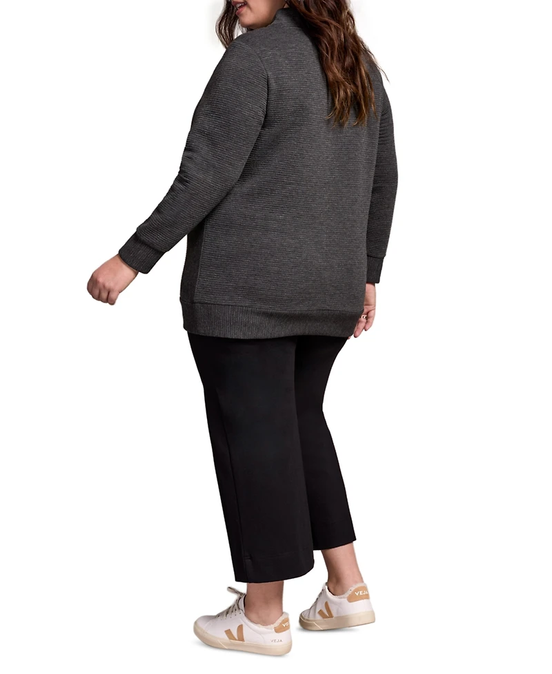 Tribal Plus Long-Sleeve Knit Tunic Sweater