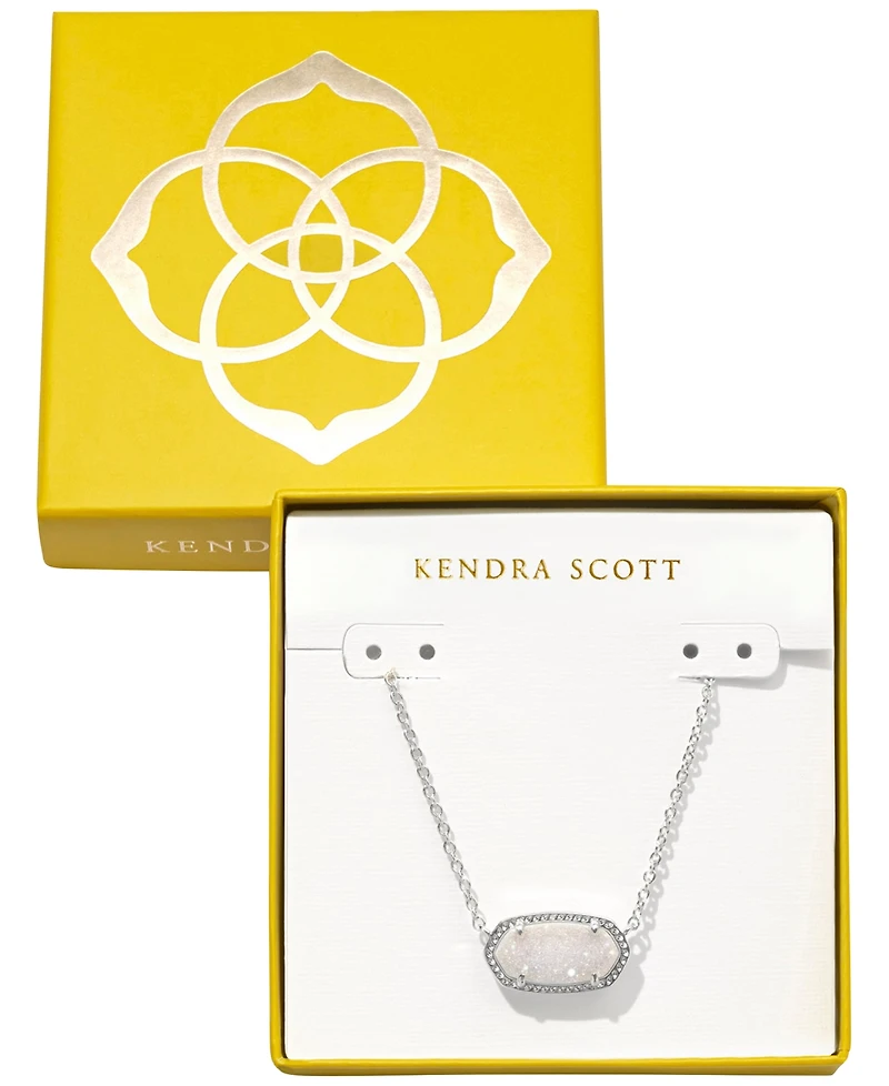Kendra Scott Elisa Imitation Pearl Silver-Tone Pendant Necklace