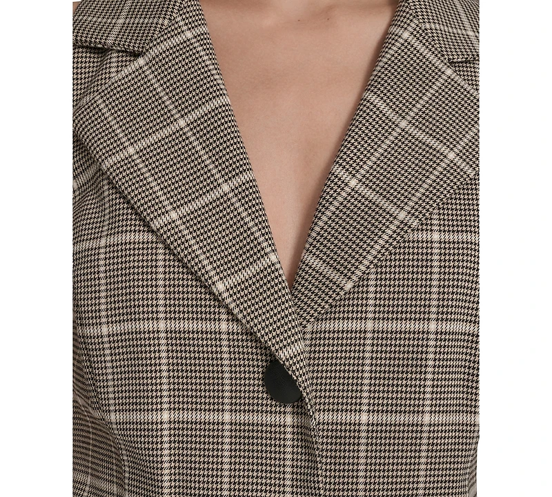 Vince Camuto Women's Novelty Woven Collar Dress